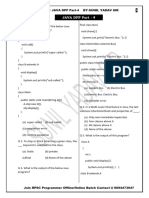 RPSC Programmer Java DPP Part-4 By-Sunil Yadav Sir