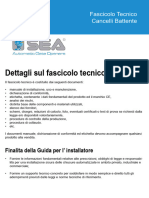 Fascicolo Tecnico Cancelli Battenti SEA