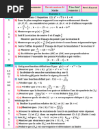 Devoir Maison 4 - S2-2 Bac SC