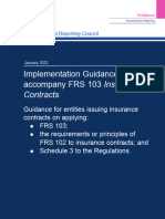 Implementation Guidance To FRS 103 (January 2022)