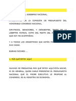 Discurso Completo Del Presidente Javier Milei, Presentación Del Presupuesto 2025