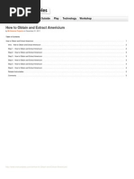 How To Obtain and Extract Americium