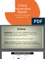 Crime Prevention Month