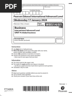 IAL Business Jan 2024 Unit 4 QP