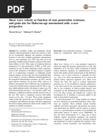 Shear Wave Velocity As Function of Cone Penetration Resistance and Grain Size For Holocene-Age Uncemented Soils: A New Perspective