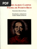 Pedro Albizu Campos: Piedra de Puerto Rico - Poesia de Francisco Matos Paoli