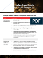 Annual California Employer Update - Takeaways Checklist - December 15 2023