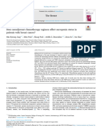 Does Neoadjuvant Chemotherapy Regimen Affect Sarco