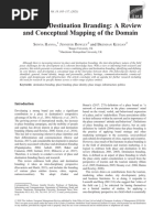 Place and Destination Brandin - Review and Conceptual Mapping