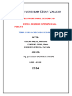 Foro Sesión 4 - Derecho Internacional Público