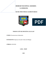 Informe 4. Producción de Proteína Unicelular