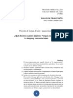 Proyecto de Debate y Argumentación