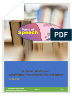 Word Forms - Parts of Speech 