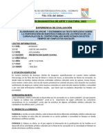 Evaluacion Diagnostica 3°