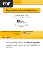 Experimentos em Parcelas Subdivididas