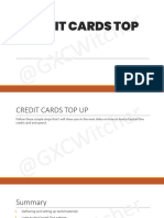 Credit Cards Top Up Tutorial