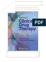 Test Bank For Abrams Clinical Drug Therapy 11th Us Edition by Frandsen