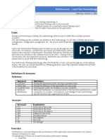 Performance - Load Test Methodology