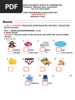 First 2024-2025 Exam