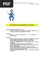 1 Procedimiento de Mantenimiento Correctivo