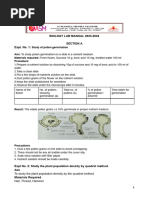 Biology Practicals 2023-2024