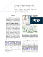 Into The Unknown Unknowns: Engaged Human Learning Through Participation in Language Model Agent Conversatio