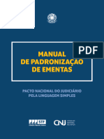 NORMAS - JUR - CNJ - Manual de Elaboração de Ementas