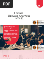 Big Data Analytics 0th Lecture