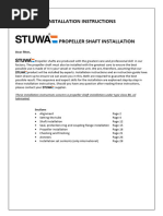 Propeller Shaft Installation Instructions de Waalbv - ENG