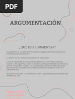 La Argumentación - Tipos de Argumento