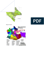 Mapa de Chiapas y Oaxaca