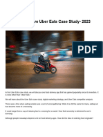 A Comprehensive Uber Eats Case Study - 2023