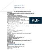 Plan Nacional de Desarrollo 2007