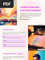 Analisis Literario Una Guia Completa