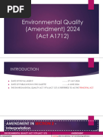 EQA 1974 Vs EQA 2024 (Amendment)