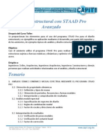 Programa Curso Staad Pro Avanzado