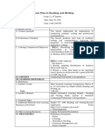 Lesson Plan in Reading and Writing