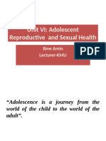 Adolescent Reproductive and Sexual Health