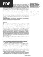 Carvalho N. (2016) Patrimonio Natural e Construção de Identidades Locais... II CIEAD Pp. 10-17