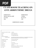 Anti Arrhythmic Class Teaching