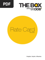 Advertising Agency - Rate Card