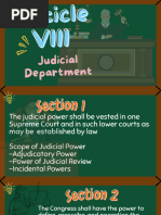 Article VIII Judicial Department