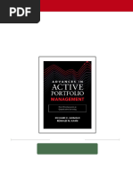 Full Advances in Active Portfolio Management: New Developments in Quantitative Investing Richard Grinold Ebook All Chapters