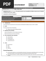 Work Method Statement of All Cut Machine