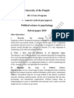 Political Science Solved Papers