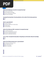 Conceptual Learning and Generalizations