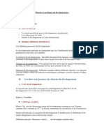 Théories Et Pratiques Du Développement