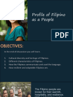 Profile of Filipino As A People