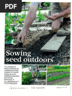 Sowing Seed Outdoors The Garden 