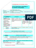 Sesiond de Personal Conocemos Elementos Naturale y Sosciales